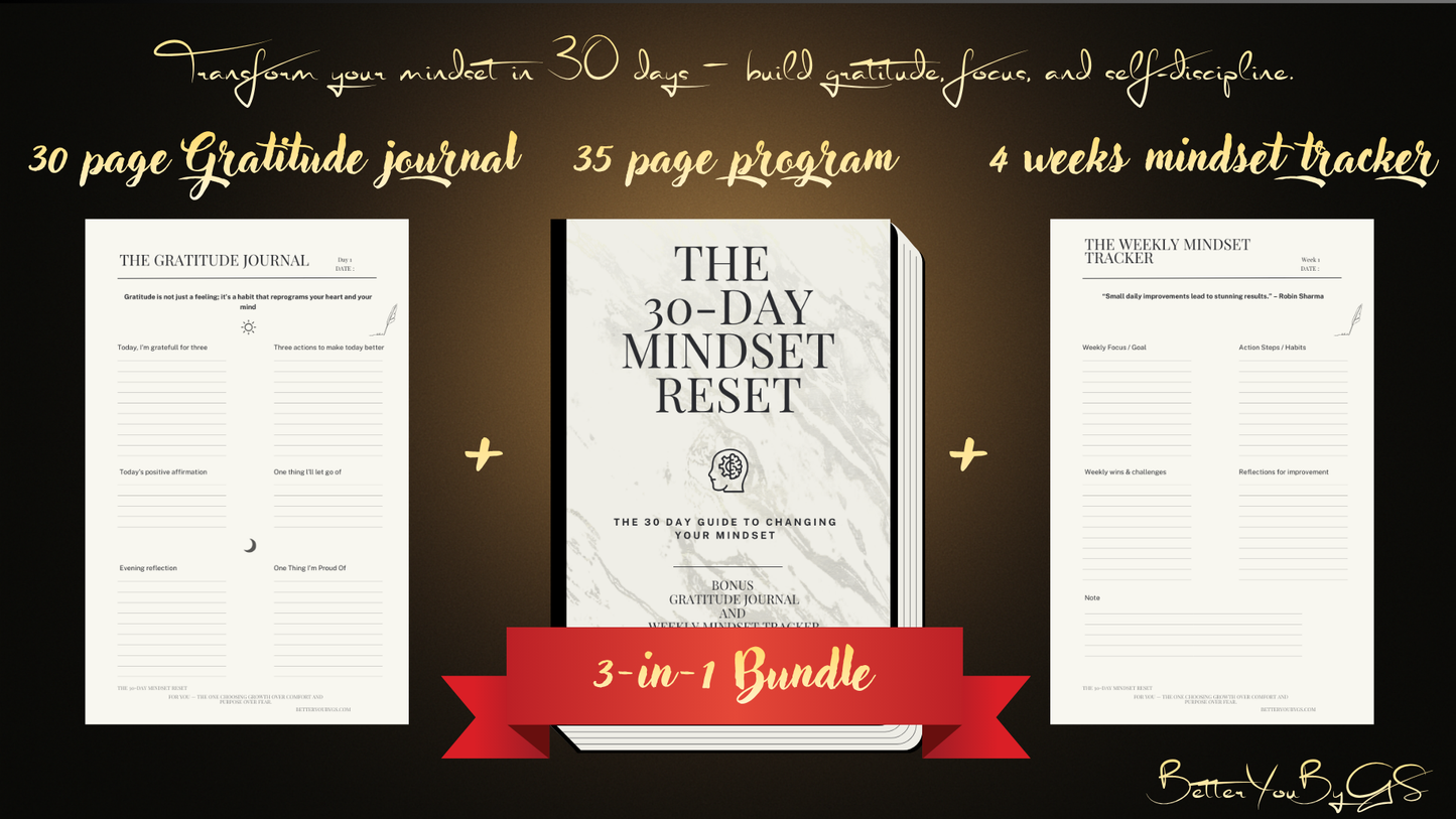 Your 30-Day Transformation Starter Kit + 2 Free Gifts